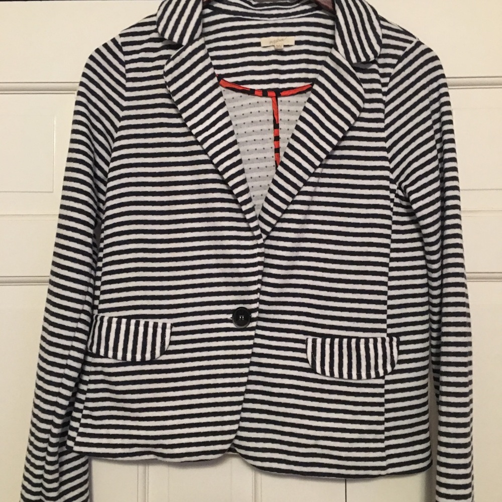 Mystree dark navy & white blazer
